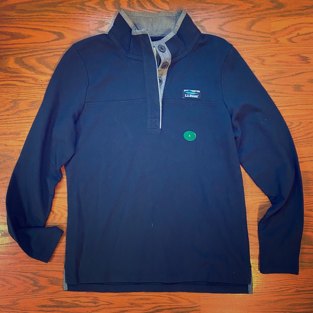 LL Bean Navy Pullover